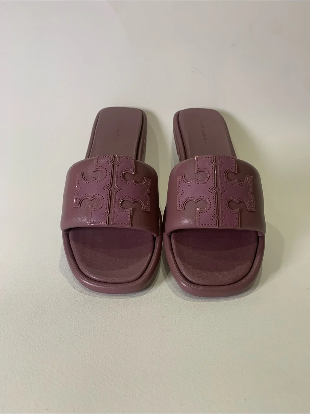 Tory Burch Double T Slides Size 7.5 Like New
